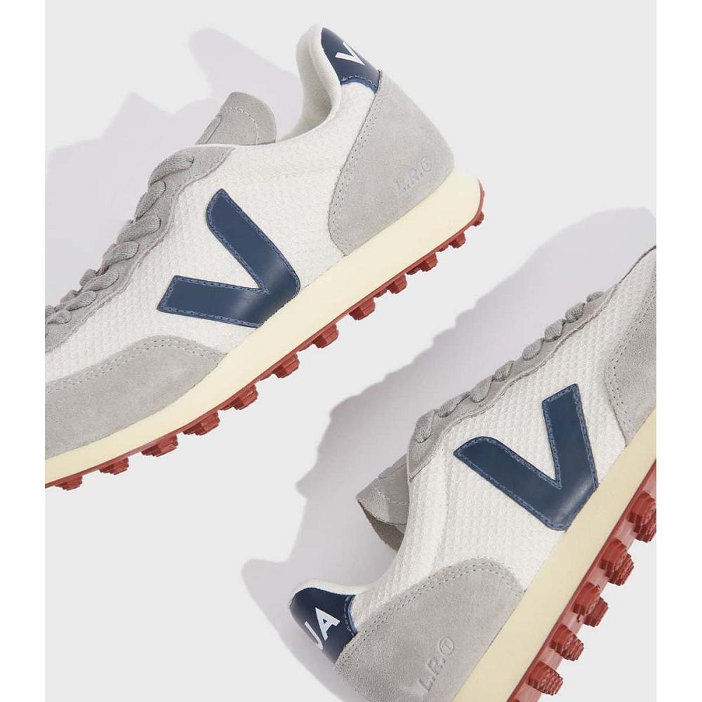 Veja RIO BRANCO HEXAMESH Men's Running Shoes Grey/Blue | CA 167WNB